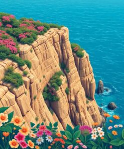 Precipice Flora Paint Numbers