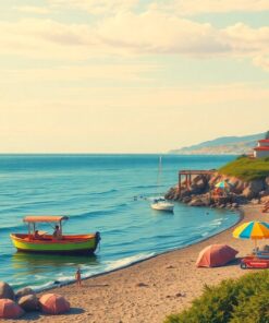 Retro Shoreline Film Set Paint By Numbers