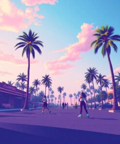 Under Palms Paint Numbers