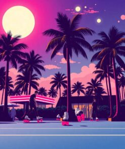 Under Palms Paint Numbers