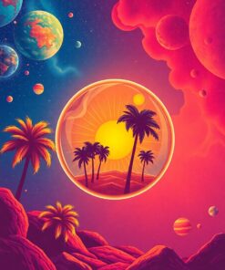 Palm Sphere Paint Numbers