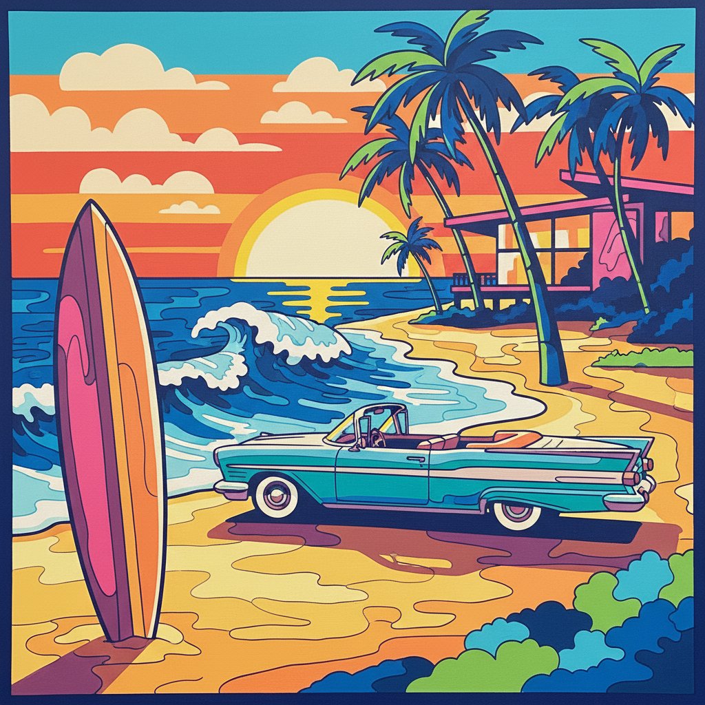 retro-surfside-movie-poster-paint-by-numbers-kit