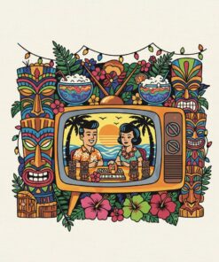Retro Tiki Talk Show Paint By Numbers