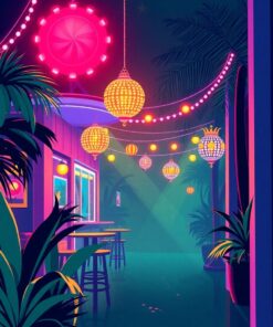 Cabaret Lights Paint Numbers