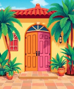 Paradise Doors Paint Numbers