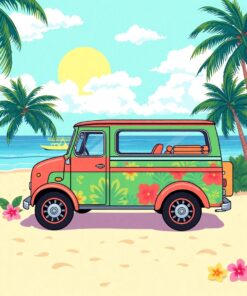 Beach Wagon Paint Numbers