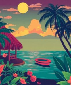 Tropical Noir Paint Numbers