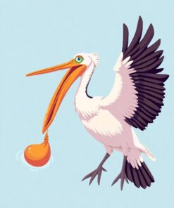 Pelican Catch Paint Numbers