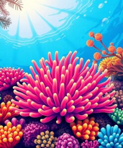 Sea Anemone Paint Numbers