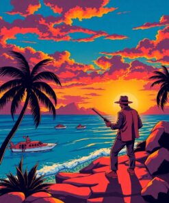 Island Sunset Paint Numbers