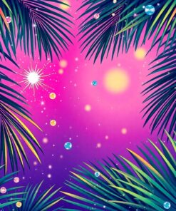 Palm Fronds Paint Numbers