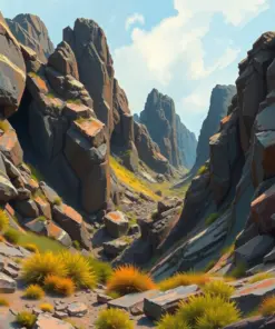 Ridges Of Basalt Paint By Numbers