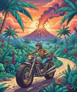 Riding Tropical Ash Roads Paint By Numbers