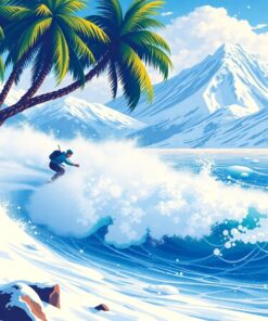 Winter Waves Paint Numbers