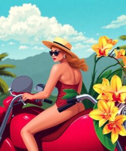 Tropical Orchids Paint Numbers