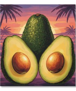 Ripe Avocados At Dusk Paint By Numbers
