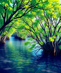 Sweeping Mangroves Paint Numbers