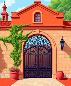 Iron Entrance Paint Numbers