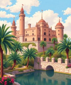 Palm Fortress Paint Numbers