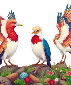 Roosting Coastal Winged Beasts Paint By Numbers