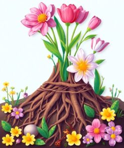 Wrapped Spring Paint Numbers