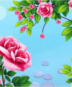 Rose Beside Tropical Spring Paint By Numbers