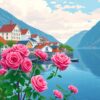 Roses By The Fjord Paint By Numbers