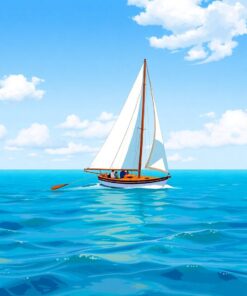 Cyan Sea Paint Numbers