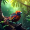Rufous Tailed Jungle Hunter paint by numbers