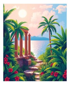 Tropical Foliage Paint Numbers