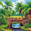 Amidst Palms Paint Numbers