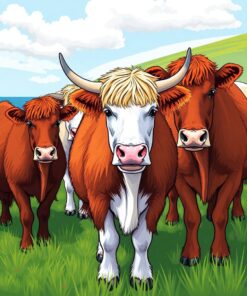 Pasture Herd Paint Numbers