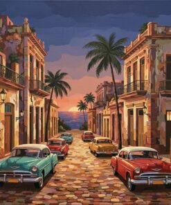 Rustic Cuban Dusk Paint By Numbers