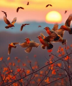 Bird Flock Paint Numbers