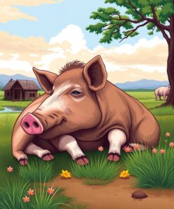 Swine Resting Paint Numbers