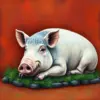 Rustic Island Swine Resting paint by numbers