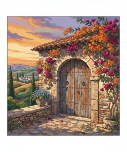 Rustic Spanish Entrance Paint By Numbers