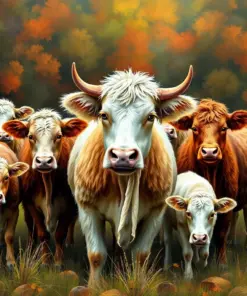 Rustic Sugar Mill Herd Paint By Numbers