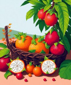 Dragonfruit Harvest Paint Numbers