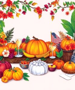 Rustic Tropical Fall Feast Paint By Numbers