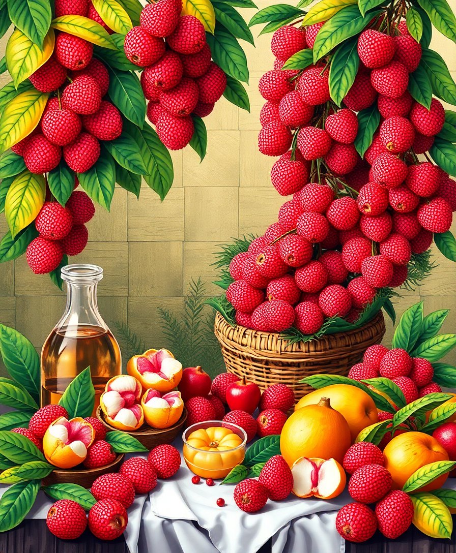 Lychee Feast Paint Numbers Lychee Feast Paint Numbers