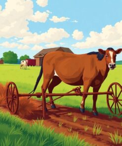 Pasture Plowing Paint Numbers