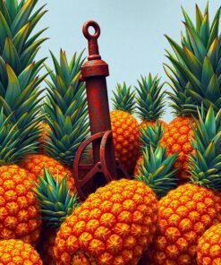 Amidst Pineapples Paint Numbers