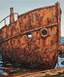 Rusting Realistic Maritime Iron Paint By Numbers