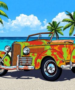 Rusty Caribbean Street Cruiser Paint By Numbers