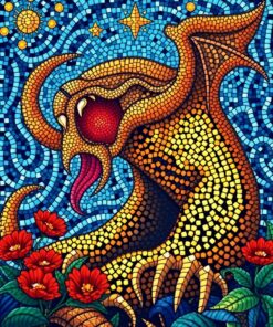 Byzantine Monstera Paint Numbers