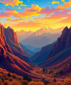 Sacred Valley Golden Glow Paint By Numbers