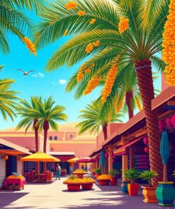 Tropical Palms Paint Numbers