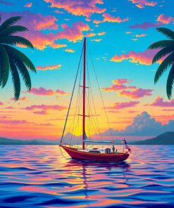 Tropical Dusk Paint Numbers