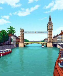 Tropical Thames Paint Numbers